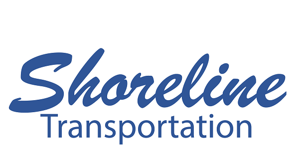 Shoreline transportation logo blue